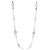 Nine West Silver Tone Long Strand Necklace, 42"