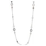 Nine West Silver Tone Long Strand Necklace, 42"