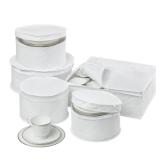Honey-Can-Do Dinnerware Storage Containers Set,...