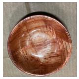 Winco Salad Bowl, Wooden, 9 inch