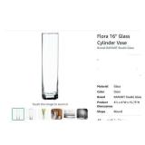 RAMART Studio Glass, Flora 16" Cylinder Vase -...