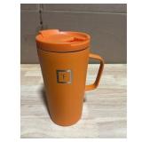 Iron Flask Mug - with Handle, Insulated, Orange