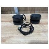 Audio Speakers - Portable, Black, with USB Cable