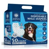 American Kennel Club Male Dog Wrap, Disposable...