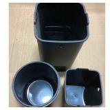 Bins - Waste Collection, Square, Round - Black