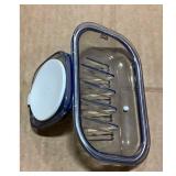 Suction Soap Holder - Clear, Wall-Mounted