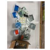 Assorted Electrical Parts - Boxes & Outlets,...