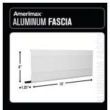 6 in. x 12 ft. White Aluminum Fascia Trim