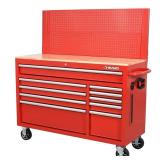 Husky 52" Workbench Cabinet with Solid Wood Top...