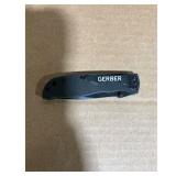 Gerber Folding Knife - Pocket Clip, Black Handle