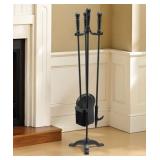 Fireplace Tool Set, 3PCS Fire Tool Set and...