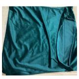 Velvet green pillowcase, 2 pc