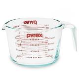 Pyrex 4-Cup Glass Measuring Cup for Baking and...