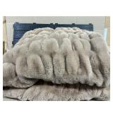 Minky Couture Designer Blanket - Faux Fur,...