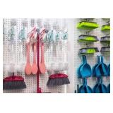 3/16" x 48" x 96" White Garage Liner, Pegboard