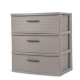 3-Drawer Plastic Storage Tower - Stackable...