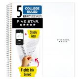 Five Star Spiral Notebook + Study App, 5...
