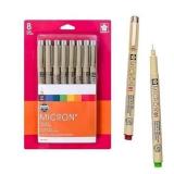 SAKURA Pigma Micron Fineliner Pens 8 Pack