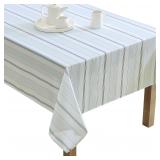 Laura Ashley Decorative Tablecloth, Wrinkle and...