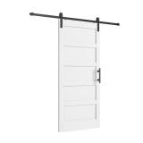 32 in. X 80 in. 5 Lite Manufactured Solid Wood...