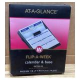 AT-A-GLANCE Flip-A-Week Calendar 7x5 58 in