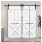 White X Panel Barn Door