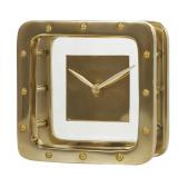 Deco 79 Gold Mantel Clock 6x3x6