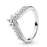 PANDORA Princess Wishbone Ring Size 6