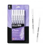 SAKURA Gelly Roll 0.5mm White 6pk Pen