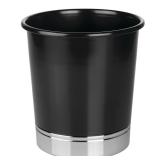 iDesign Round Trash Can BlackChrome 10