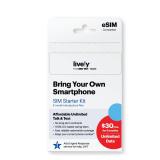 Lively SIM/e-SIM Kit - Unlimited Talk, Text &...