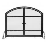 Pleasant Hearth Harper Arched Fireplace Screen...