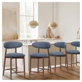 COLAMY Counter Height Bar Stools Set of 4,...