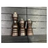 Cole  Mason Dark Wood Pepper Mill Trio