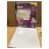 Avery Clear Address Labels 1 x 2 58