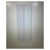 30 in. x 80 in. Louver/Panel Pine White...
