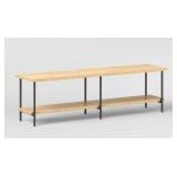 Wood and Metal TV Stand for TVs up to 60" Natural