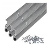 Silver Door Sweep Weather Stripping