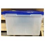Sterilite ClearBlue Storage Box 19x15x12