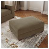 41.5 in. Camel Corduroy Fabric Rectangle...