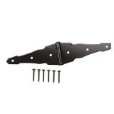 Everbilt 8 In. Black Heavy Duty Strap Hinge