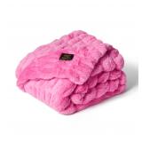 Minky Couture Hugs Blanket Grande Pink