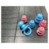 Kong - Dog Toys - Rubber, Durable, Blue & Pink