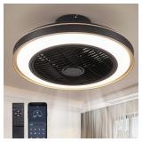 ANTOINE 20in Black Low Profile Fan