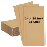 Henoyso 20 Pack 24x48 Cardboard Sheets