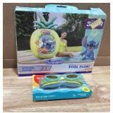 SwimWays Oversized Stitch Pineapple Pool Float