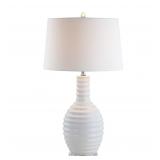 JONATHAN Y 29.5 White Ceramic Table Lamp