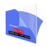 GetWant Acrylic Sheet 24x48 14 Thick