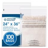 Spartan Industrial Poly Bags 24x36 100pk