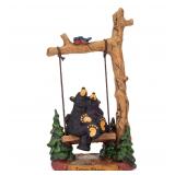 DEMDACO Bear Figurine Black 9x6x4